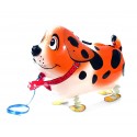 Walking Pet Orange Spot Dog Walking Animals Pet Party Helium Balloon