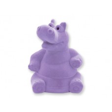 Purple Hippo Hippopotamus Pendant Necklace with Matching Gift Box