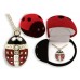 Ladybug Pendant Necklace with Matching Gift Box 