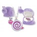 Purple Princess Crown Pendant and Necklace with Matching Gift Box